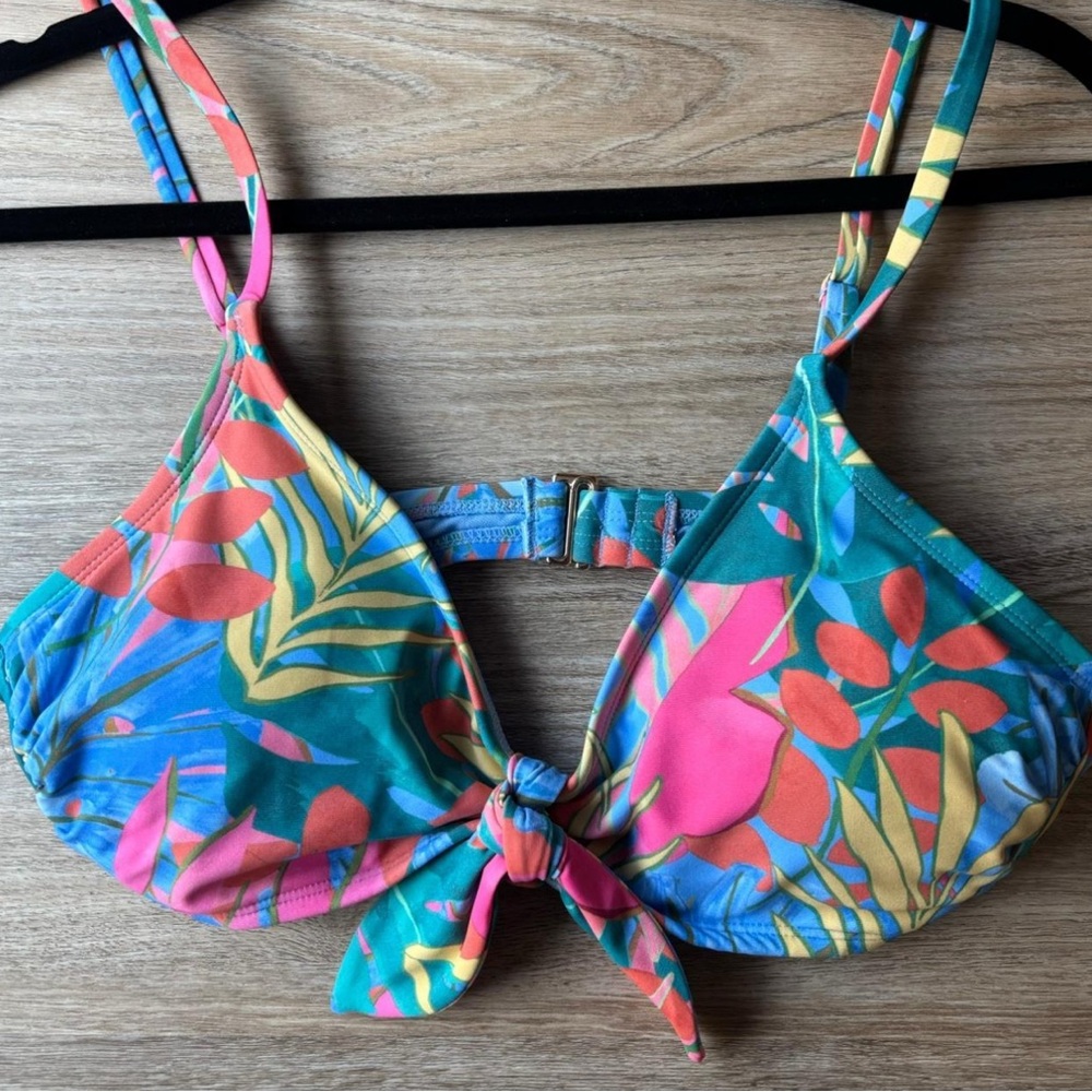 Colorful Tropical Bikini Top